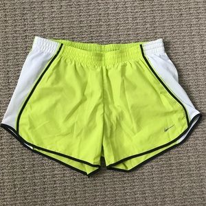 Nike Dry Fit Running Shorts in Highlighter Yellow